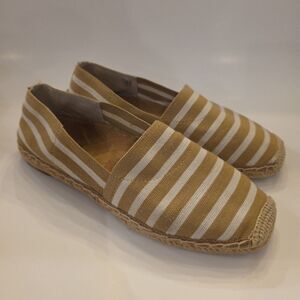 VIONIC Valeri Women's Striped Espadrilles‎ Slip-On Flat Shoes Sz 8.5